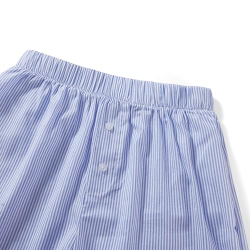 Image of Women Pajamas Shorts Micro Boxer Shorts Y2K Cute Gingham Sleep Lounge Shorts Checkered Plaid Button Pj Mini Shorts
