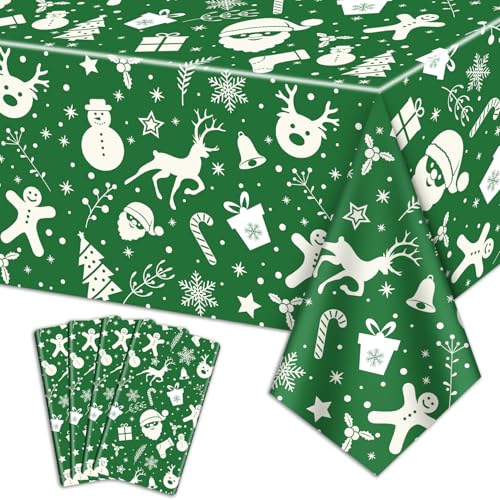 Weihnachten Tischdecken für Rechteck Tisch, 220x130cm Weihnachtsmann...