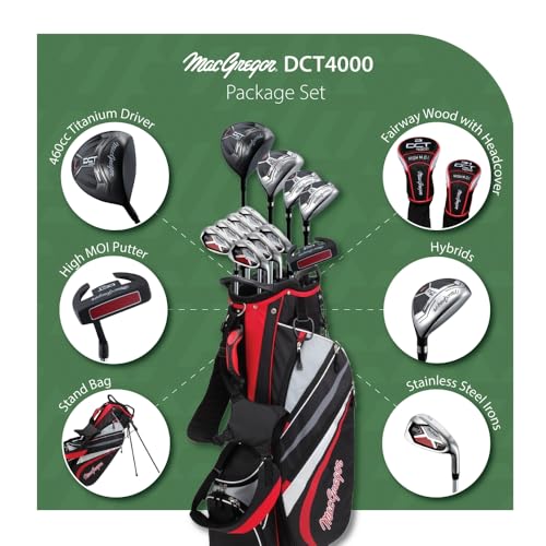 MacGregor Golf DCT4000 Golf Clubs Set with Bag (Graphite/Steel - 1 Inch Longer, 16 Pieces / 11 Clubs, Stiff, Right) - Image 2