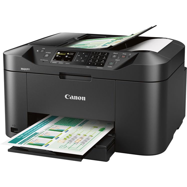 Image of Canon MAXIFY MB2120 Wireless Home Office All-in-One Inkjet Printer for Home Office, Small Business, Labels and Efficient Wireless Printing (0959C002) + Printer Cable + Cleaning Kit + More (7pc Bundle)
