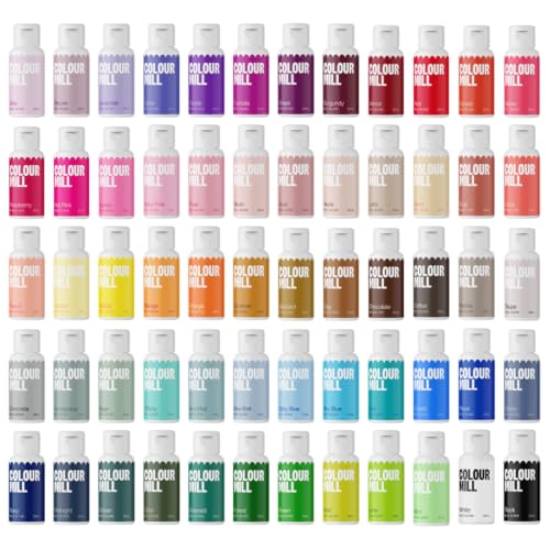 Image of Colour Mill Oil Blend Food Coloring, Complete Collection - 20 Milliliters Each of 60 Colors