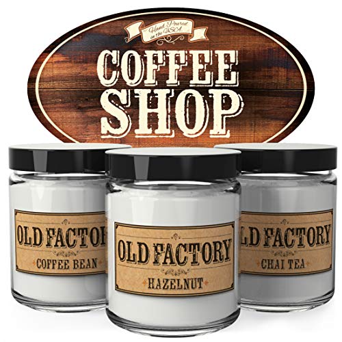 Old Factory Scented Candles - Coffee Shop - Decorative Aromatherapy - Handmade in The