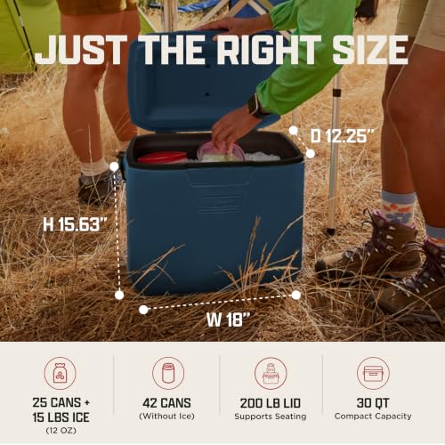 Image of Coleman Chiller 9 /16 /30 /48 /60qt Cooler with Ice Retention, Leak Resistant, Great for Camping, Concerts, Sports, and More