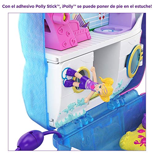 Polly Pocket Cofre Crucero Sweet Sails con muñecas y accesorios, juguete +4 años (Mattel GKJ49), Exclusivo en Amazon