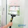 Supervac - Karcher ile Uyumlu Buharlı Temizleyici için Pencere Başlığı, Cam, Pencere ve Aynalar için Şeritsiz Temizlik, Başlık Üzerinde Buhar Çıkış Delikleri, Küçük Ölçüler ve Düşük Ağırlık