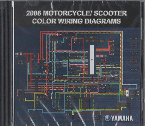 2006 YAMAHA MOTORCYCLE/SCOOTER COLOR WIRING DIAGRAM ON CD, LIT-CDSRV-WD-06 (018)