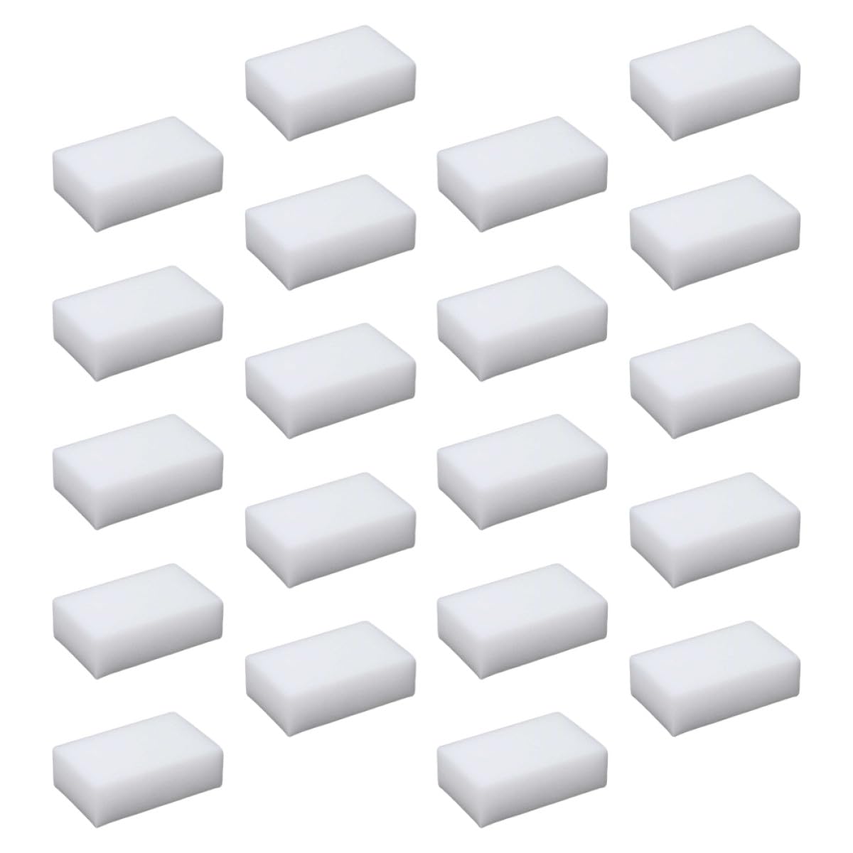 Gommes de Nettoyage Domestique 20 Pièces, Éponge Blanche