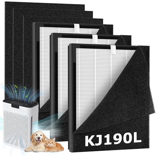 3 Pack KJ190L Filter Replacement Compatible with MOOKA KJ190L Air Purifier by AnyFLTs - Used condition - US$29.14