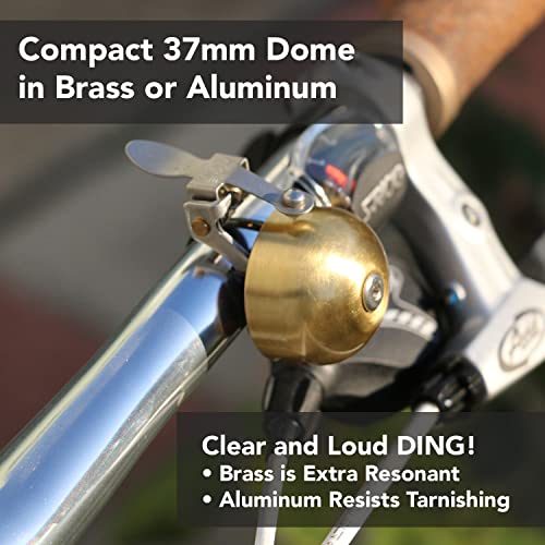 Crane Bike Bell E-Ne Bicycle Bell, Made In Japan For Road Bikes Or Mountain Bikes, Fits All Handle Bar Sizes & Types (Polished Copper) #TOP3