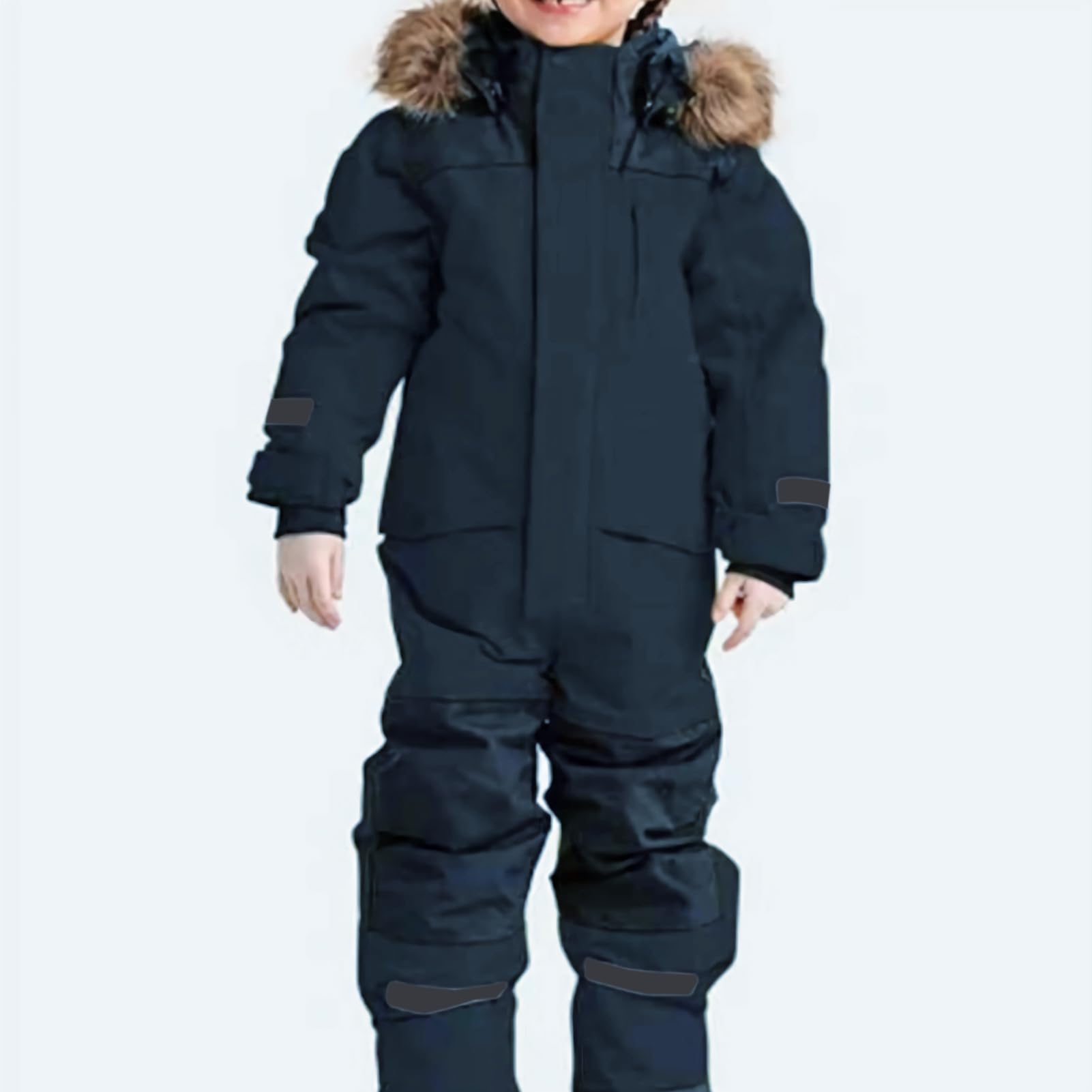 Combinaison de Ski Une Pièce Enfant Garçon Costume de Neige Fille Coupe-Vent Imperméable