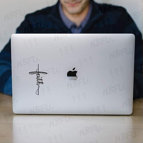 Miniatura 3 de Dios Fe Cruz (negro) (juego de 2) calcomanías de vinilo impermeables de alta calidad para teléfono portátil, accesorio de teléfono, casco, ventana,