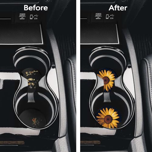 Portavasos para coche de caucho antideslizante, 2 unidades miniatura 6