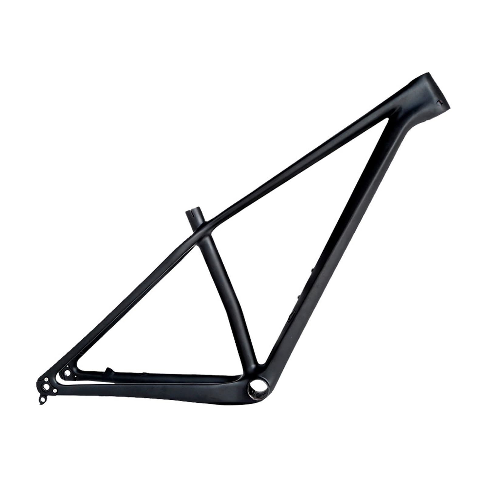 MirOdo 27.5/29er Mountain Bike Frames Carbon Fiber Bike Frames 15/17/19'' Thru Axle 12 * 142mm Disc Brake AM XC Cyclocross Hardtail Frame Internal Routing(Color:Matte Black,Size:27.5/29