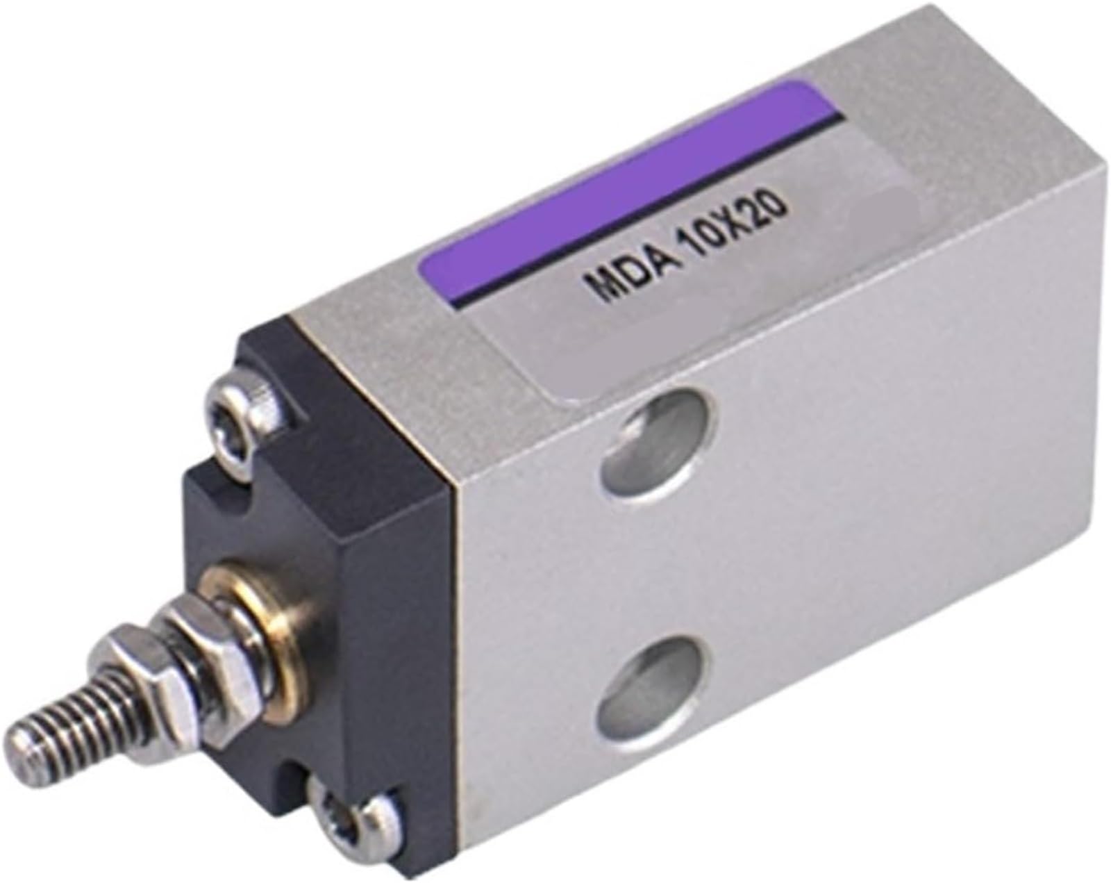 Ahyln One Color Industrial Pneumatic Cylinder Mda10x20-10Mm Bore, 20Mm Stroke, High-Performance Linear Motion Actuator .0615
