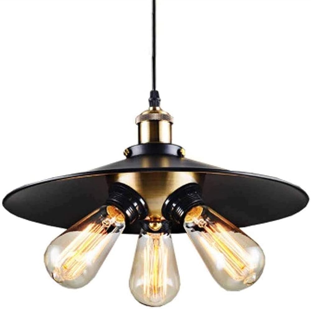 FZQSXAZU Pendant Light Ceiling Shade Retro Iron Art Chandelier Industrial Creative Lamp for Living Room Vintage Decorative(30cm)