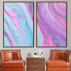 signwin 2 Piece Framed Canvas Wall Art Surface...