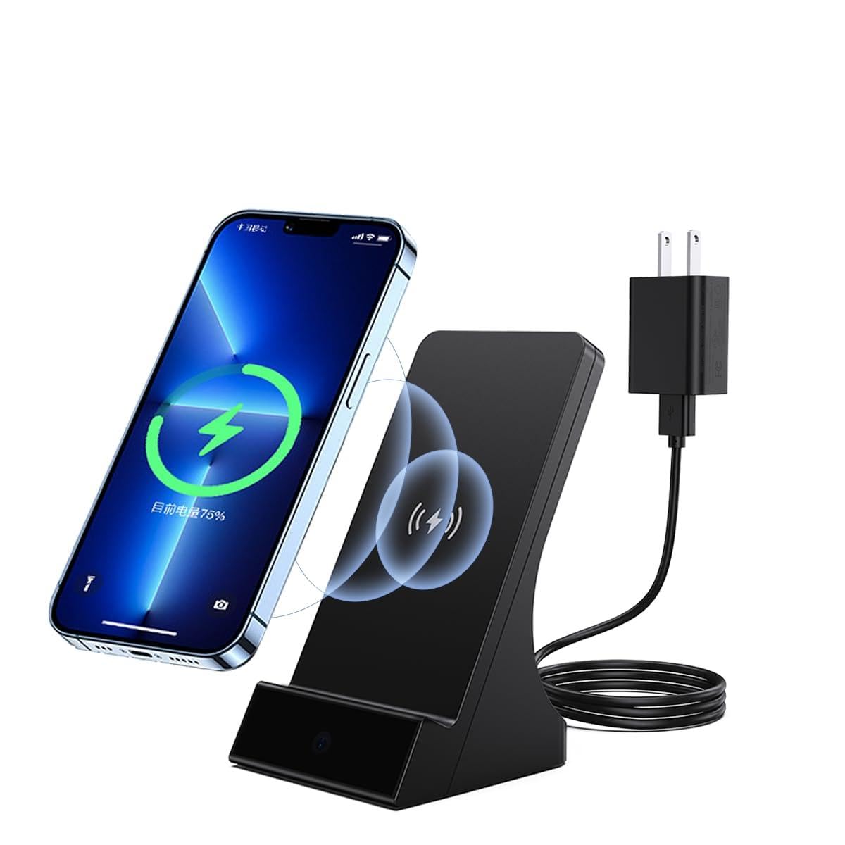 LIZVIE Phone Charger Hidden Camera 1080P Wireless Charging Phone Camera Indoor with Motion Detection Free APP Remote Control