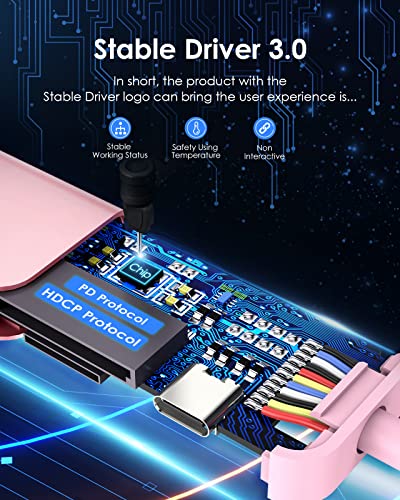 Lention Usb C Hub With 100W Charging, 4K Hdmi, Dual Card Reader, Usb 3.0 & 2.0 Compatible 2023-2016 Macbook Pro, New Mac Air/Surface, Chromebook, More, Stable Driver Adapter (Cb-Ce18, Rose Gold) #TOP5