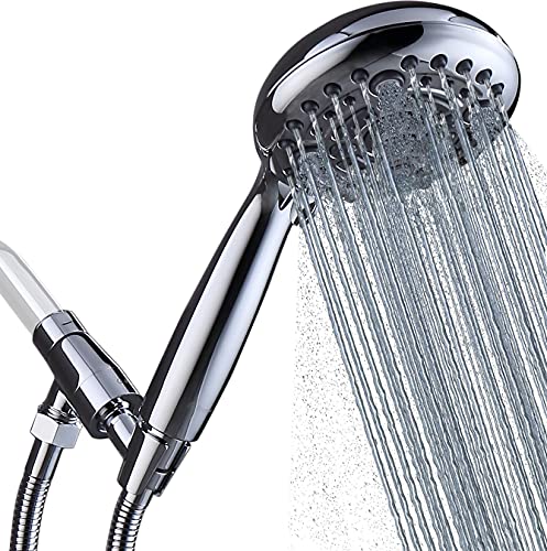 G-Promise Handheld Shower Head High Pressure 6 Spray Settings, De...