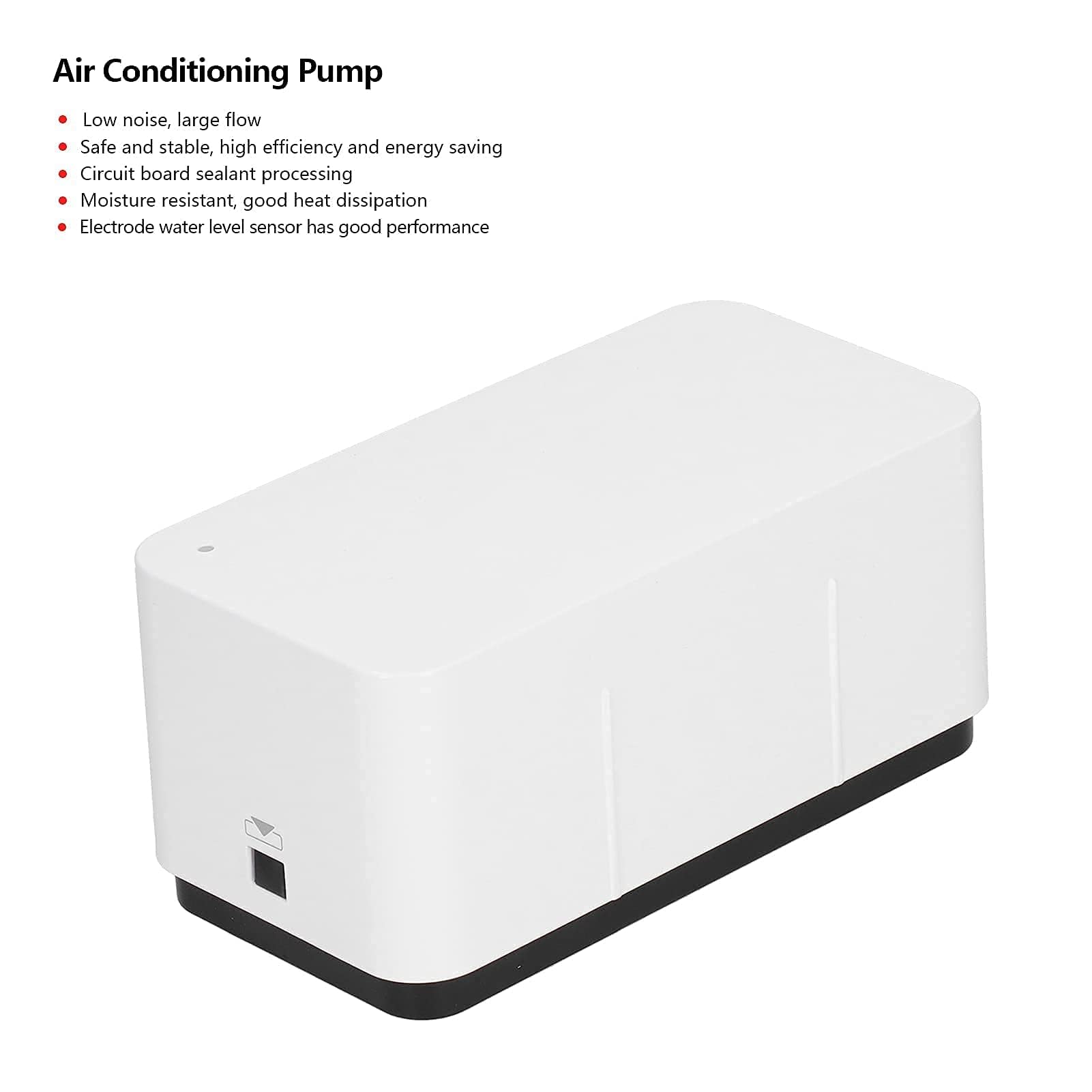Bomba de Condensado Automática Silent 19dB con Tanque de Almacenamiento de Agua de 200ml, 24m³ / h Bomba de Condensado para HVAC, Deshumidificador, Horno, Aire Acondicionado