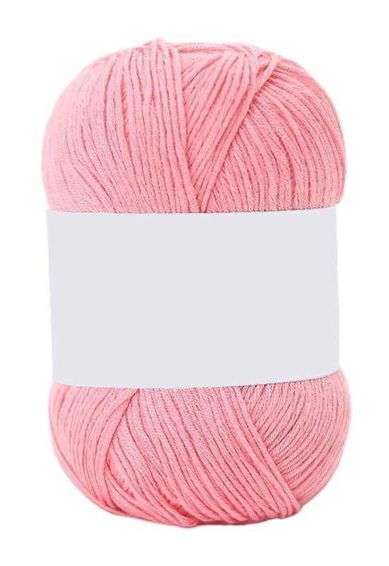 Fil de coton pour crochet 3 brins, lot de 5 rouleaux de 50g colorés