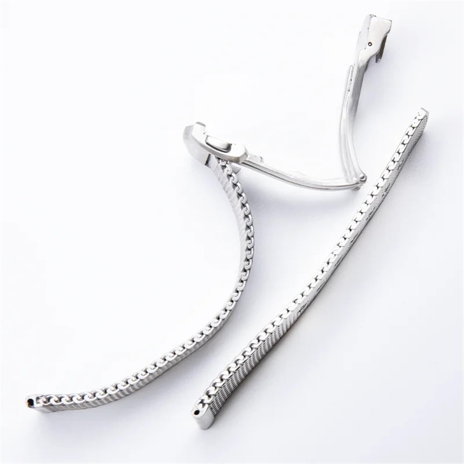 20 mm 316L-Stahlketten-Armband, passend für Omega-Armband 007, Seamaster Diver 300, Ersatz für Milanaise-Edelstahlgürtel