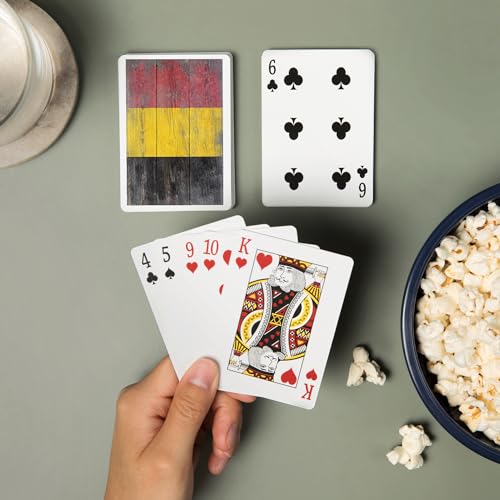 Baraja de cartas Póker Rustic Belgium Country Flag miniatura 2