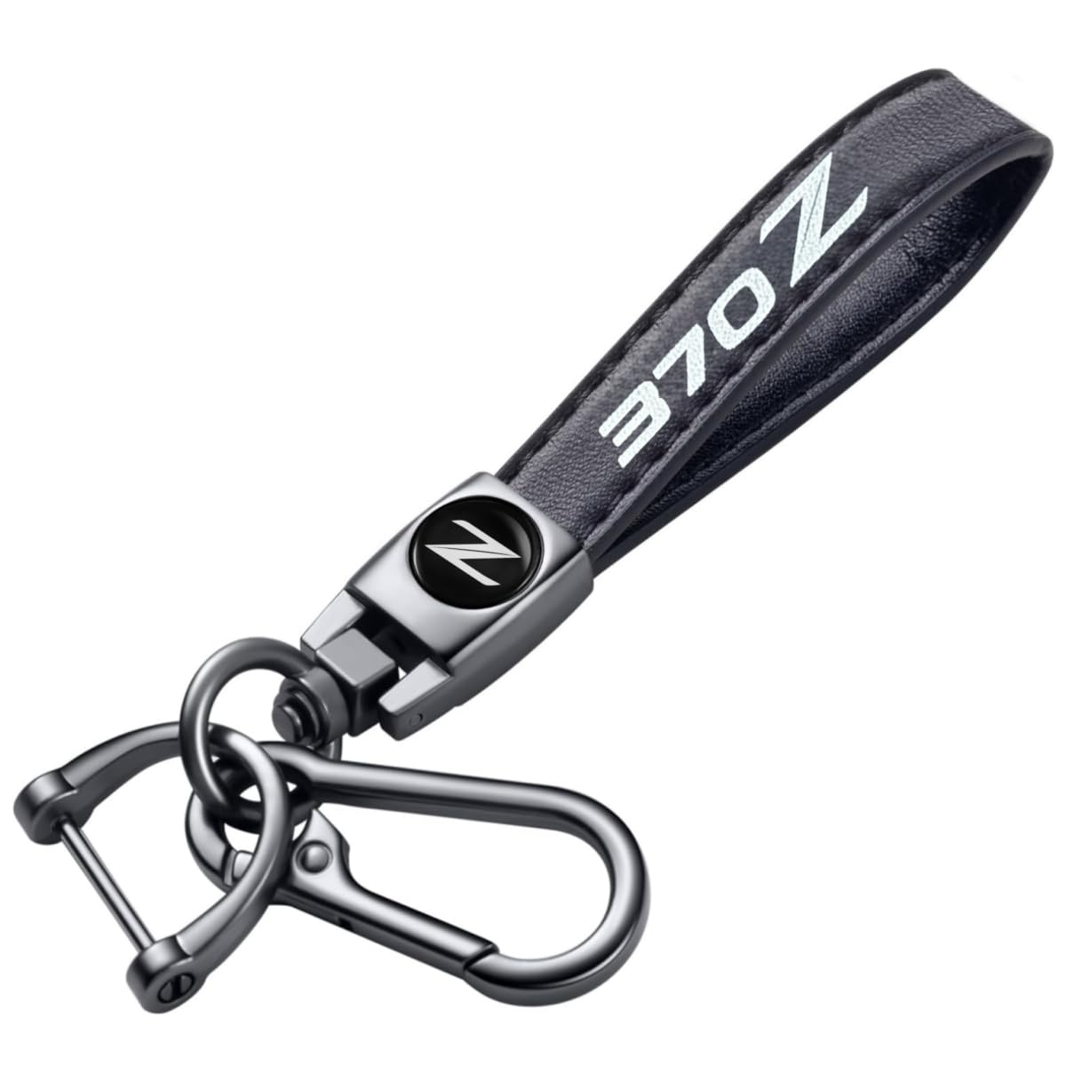 YHKEJI Genuine Leather Car Keychain Car Keyring Automotive Accessories