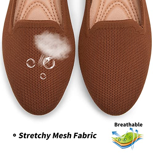 Image of BABUDOG Women's Flats Shoes Shiny Mesh Loafers Shoes Soft Memory Foam Flats