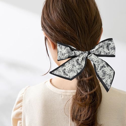 4 PCS Purse Scarf, Multifunctional Bag Scarf for Handbags, Classic and Stylish, Can Be Used as a Bag Hair Towel Gift (Black) 6