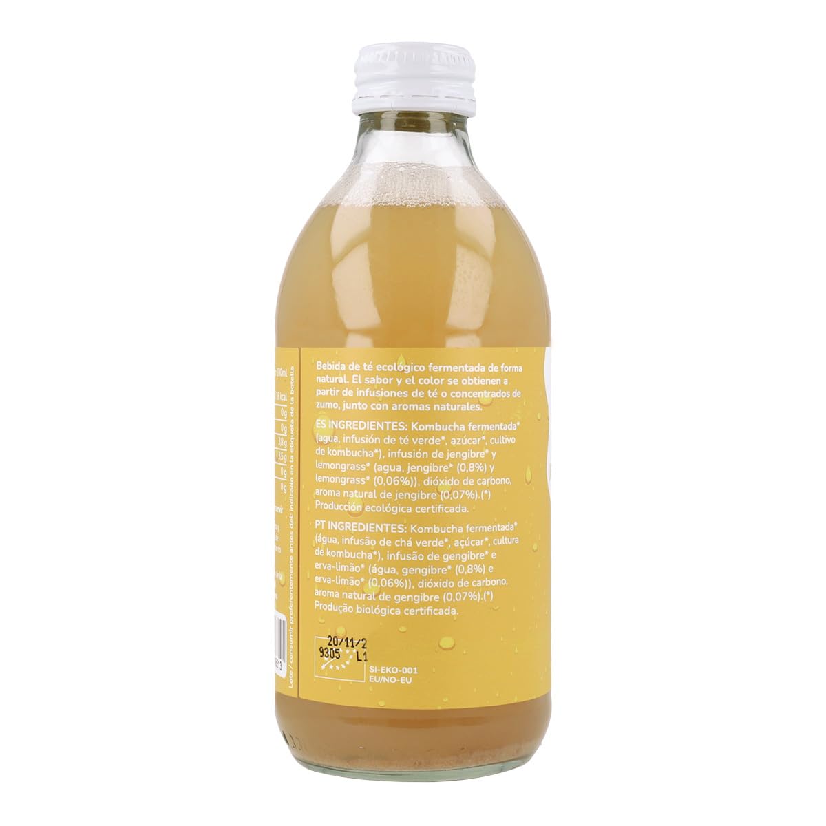 Pack 6x Kombucha ECO Jengibre y Lemongrass 330 ml