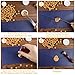 BOUIEXYE 500 Pcs Octagon Sealing Wax Beads Gold Wax Seal Beads with 4 Pcs Tea Candles and 1 Pcs Wax Melting Spoon for Crafts Letter Wine Greeting Cards Sealing