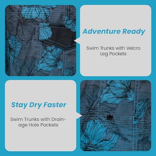 Board Shorts Men's, 22" Quick-Dry Swim Trunk with Mesh Liner, Cargo Style Bathing Suits4