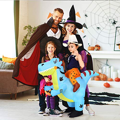Halloween Inflatable Dinosaur Costume for Kids,Fancy Ride on Dinosaur