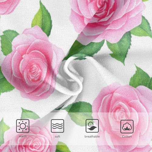 Joisal Toddler Underwear Floral 2t Cotton Panties for Girl Florals Underpants Briefs Roses Green Leaves3