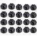 T&F Lot de 20 connecteurs cubiques en plastique noir emboîtables pour rangement modulaire