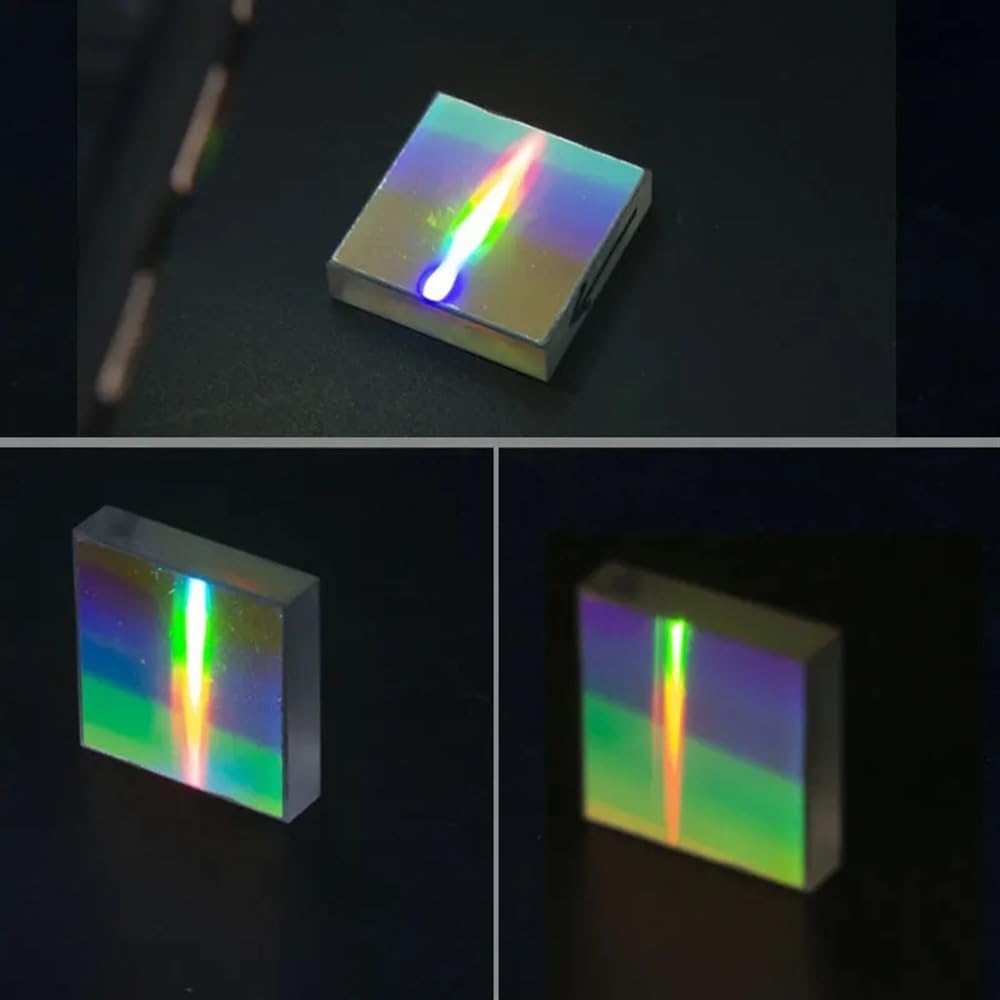 Lab Microscope Slides 25x25x3mm K9 Optical Glass Reflection Grating Light Spectral Decomposition Precision Optics Component 1800 Lines Microscope Parts