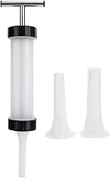 Máquina de linguiça manual de qualidade alimentar, enchimento de carne, operado à mão, funil, ferramentas manuais