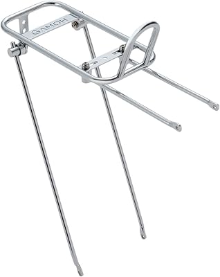 Minoura Gamow Chromo Crm-1R Rear Bike Rack Bike Chain Rings & Accessories, Silver