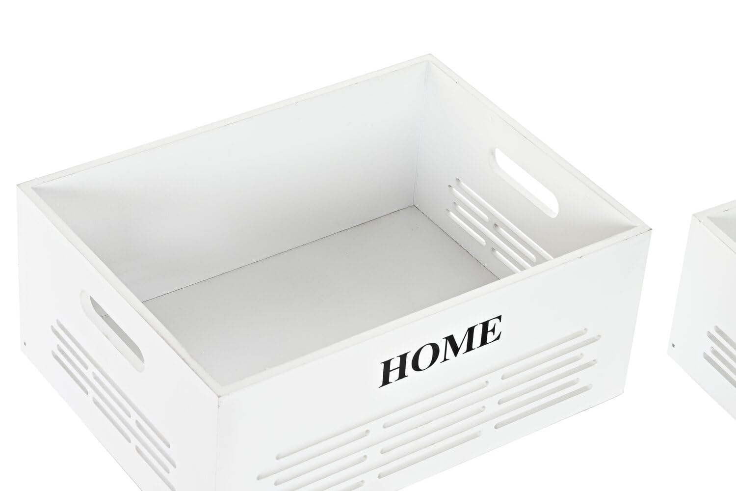 CESTA ROPA SET 5 MDF POLIESTER 40X30X56 BLANCO