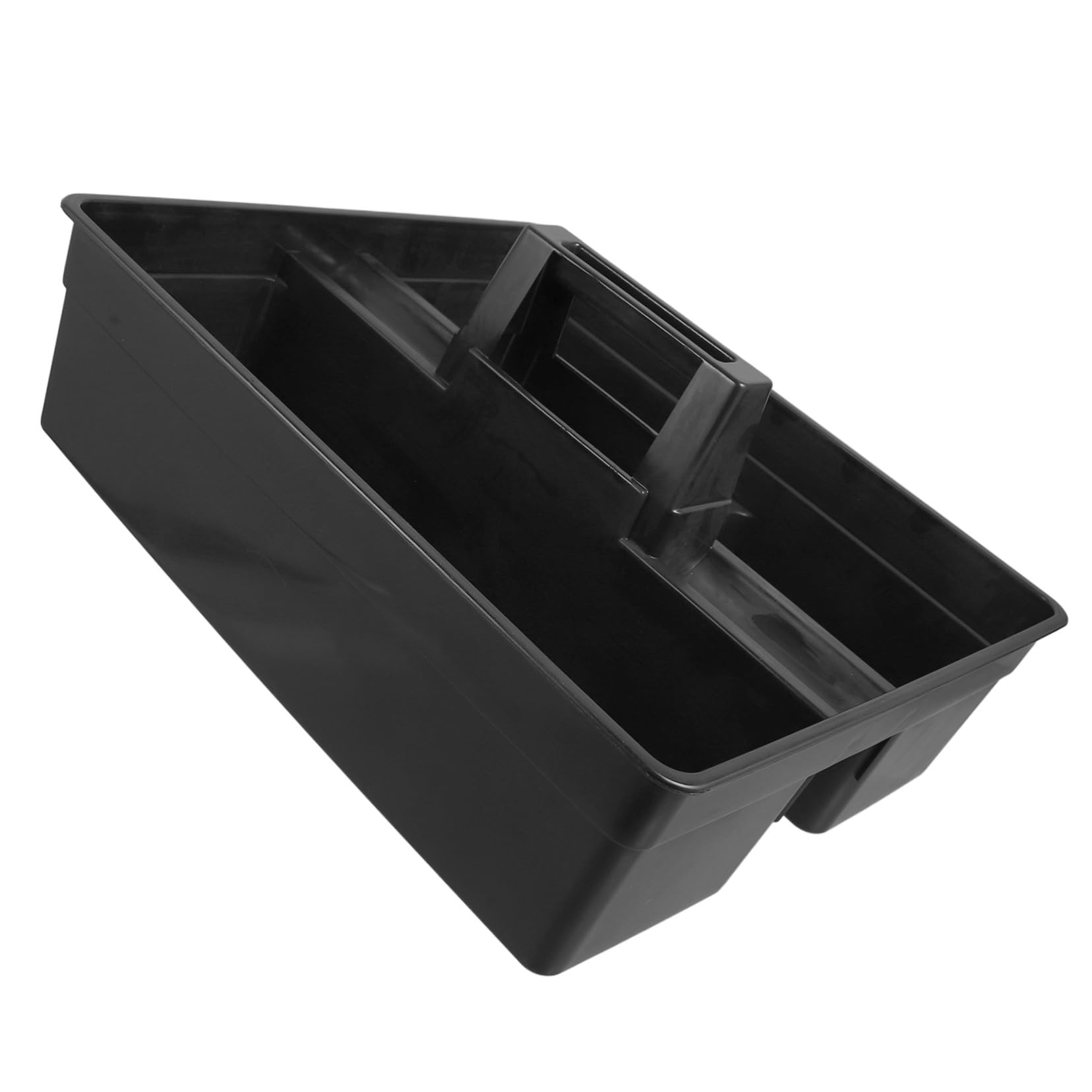 Caddy de Rangement en avec Poignée Nettoyage Noir Panier