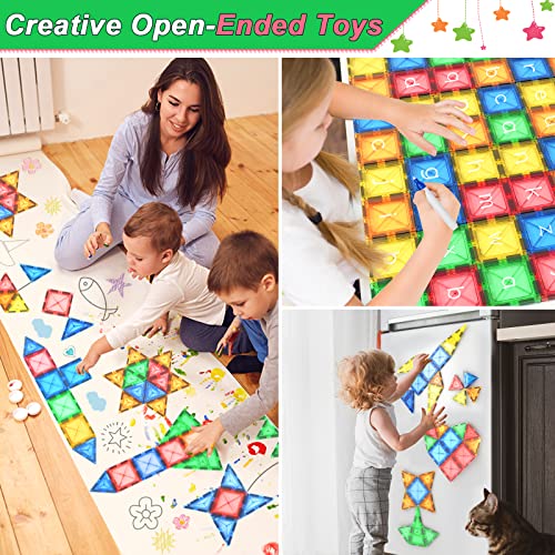 Igivi Magnetic Tiles Building Blocks Sets For Kids Learning & Education Stem Toys For 3 4 5 6 7 8+ Year Old Boys And Girls Christmas Birthday Gifts For Toddlers #TOP3