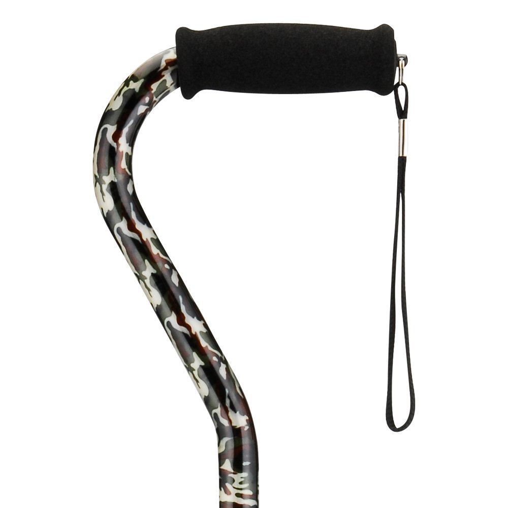 NOVA Designer Offset Handle Cane, Camouflage