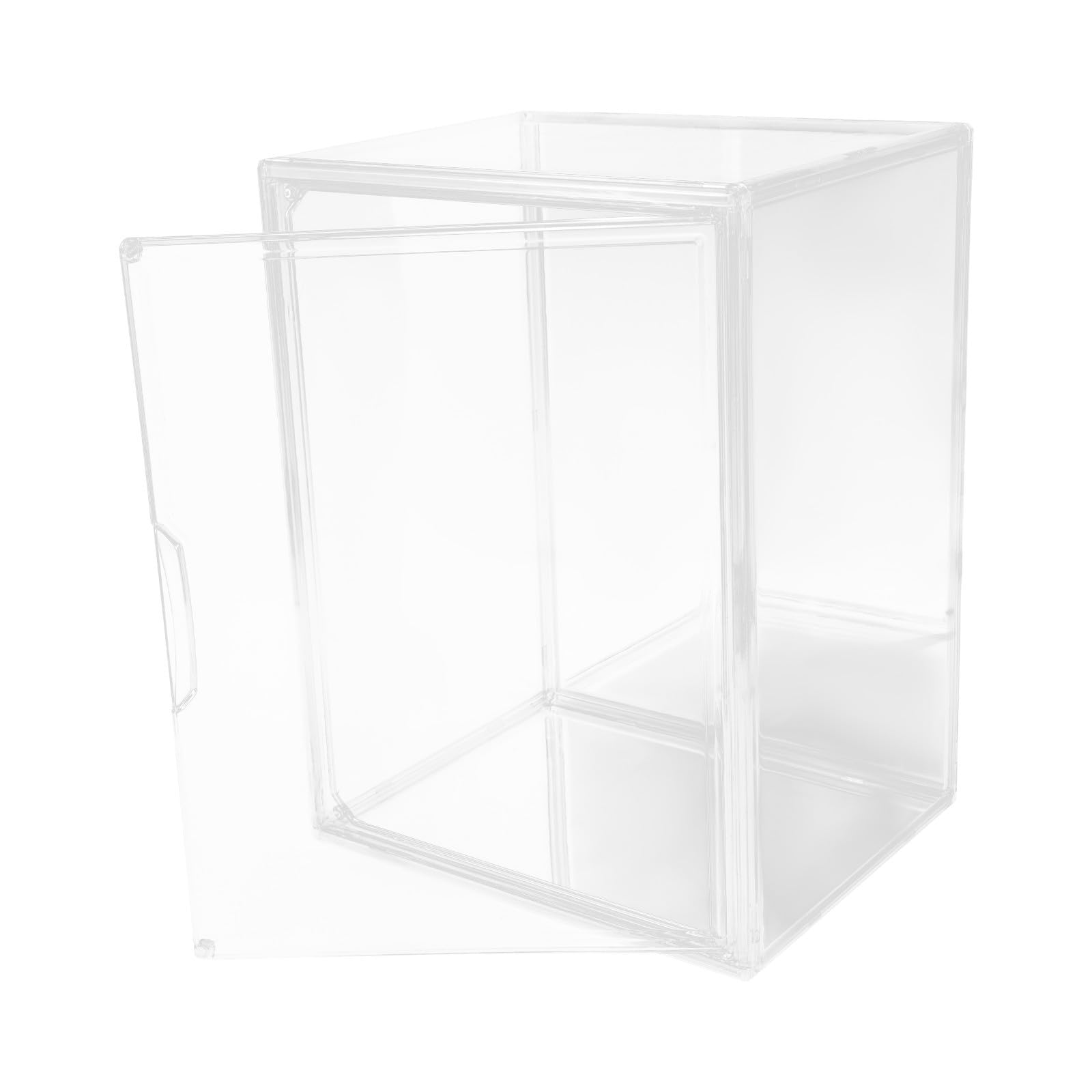 FRCOLOR Caja de Almacenamiento Reutilizable y Móvil de Pet Vitrina Transparente Adecuado para Exhibir y Proteger para Guantes de Boxeo Figuras de Acción y Manualidades