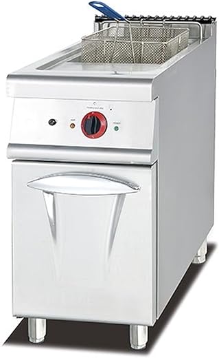 Friggitrice Elettrica con 2 Vasche su Mobile - Acciaio Inox - Capacità...