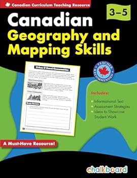 Paperback Canadian Geography And Mapping Skills Grades 3-5 Book