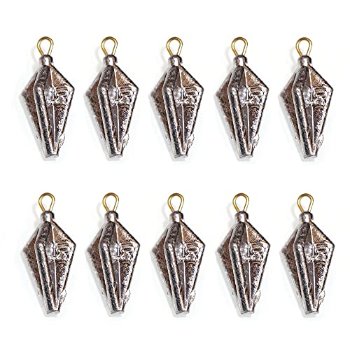 Image of 20pcs /Pack Fishing Pyramid Weights Bullet Lead Sinker Weights Kit 10g