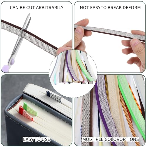26 Stück Buchbinder Stirnbänder, 26 Farben 30 x 1.4 cm Baumwoll Buch Stirnband Mehrfarbig Buchbinder Stirnbänder Set für Buchbindeanfänger Buchreparatur Buchdekoration
