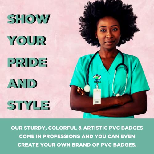 I Love Tiny Humans Pvc Retractable Healthcare Worker Id Badge Reel (Alligator Clip) #TOP4