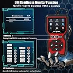 Upgraded OBD2 Scanner Diagnostic Tool, I/M Readiness Battery Test Mode 6/8 - Image 5